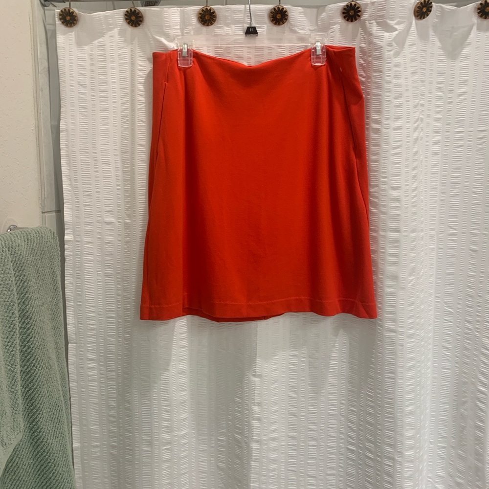 CAbi Bright Red A-Line Skirt